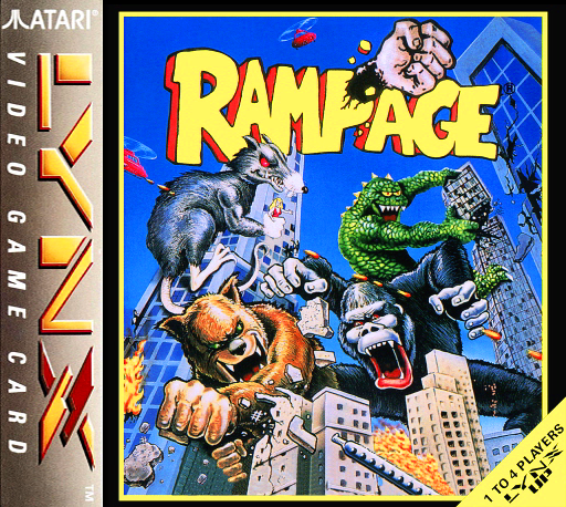 Rampage (USA, Europe) Lynx Game Cover